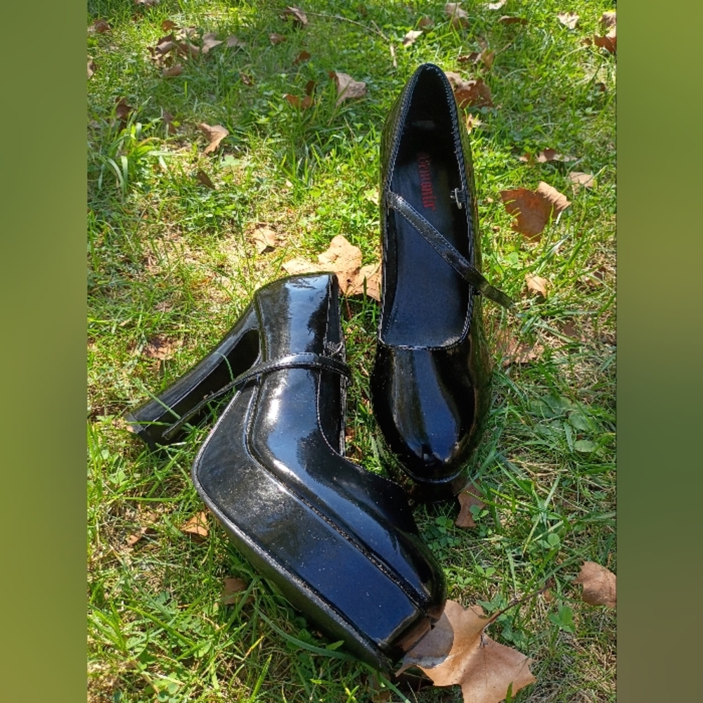 Demonia Black Platform Heels